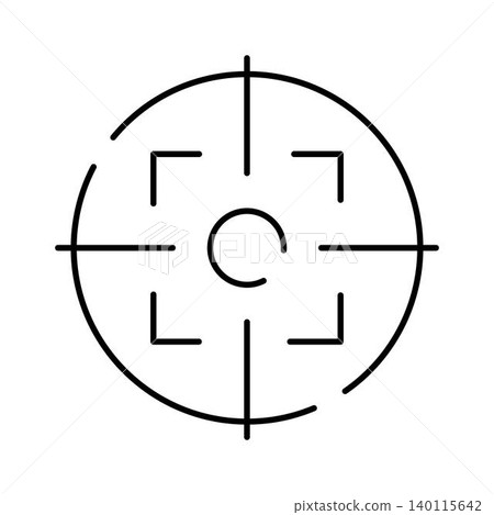 Target aiming crosshair icon for business objectives Target aiming crosshair icon for business objectives 140115642