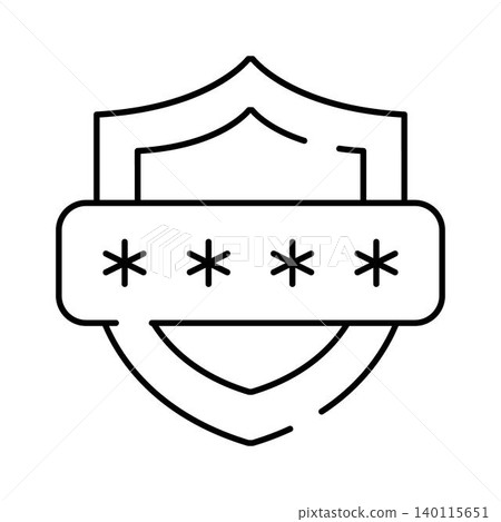 Shield with password protecting digital data security access Shield with password protecting digital data security access 140115651
