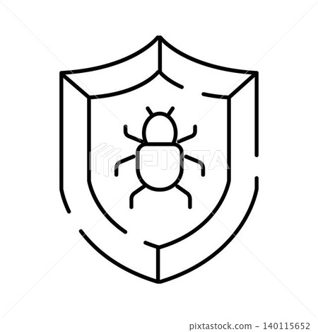 Cyber security shield protecting against malware virus Cyber security shield protecting against malware virus 140115652