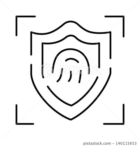 Fingerprint scanning shield protecting digital identity data Fingerprint scanning shield protecting digital identity data 140115653