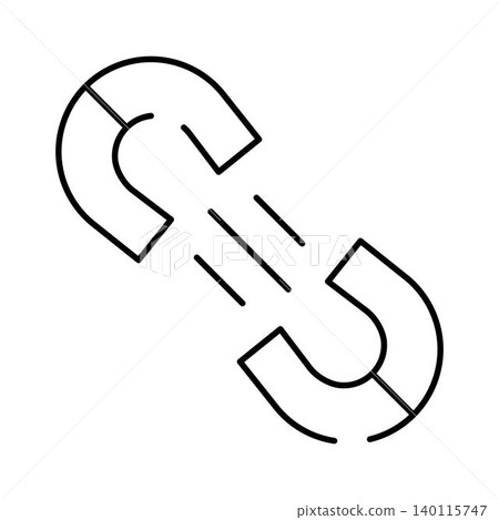 Magnets attracting connection force pulling together icon Magnets attracting connection force pulling together icon 140115747