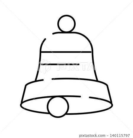 Bell icon signaling a new notification alert Bell icon signaling a new notification alert 140115797