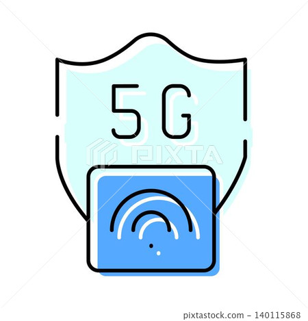 5g network wireless security shield concept 5g network wireless security shield concept 140115868