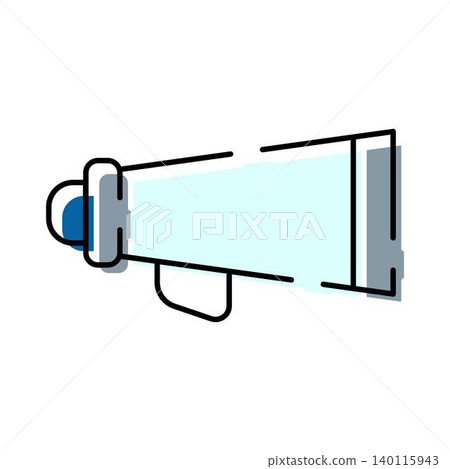 Megaphone icon broadcasting an important message announcement Megaphone icon broadcasting an important message announcement 140115943