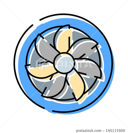Computer cooling fan generating essential airflow technology Computer cooling fan generating essential airflow technology 140115989