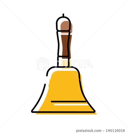 Handbell icon ringing for education and announcement Handbell icon ringing for education and announcement 140116016