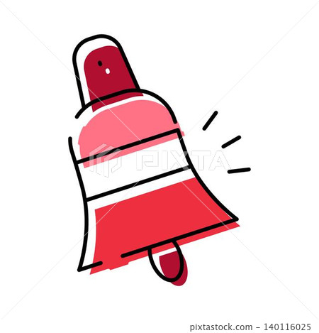 Ringing alert bell icon doodle concept 140116025