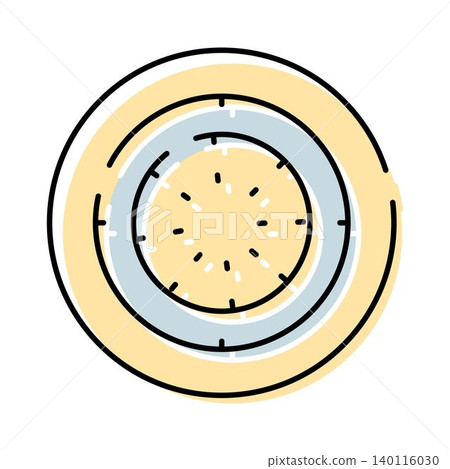 Circular dial timeline displaying time and progress concept Circular dial timeline displaying time and progress concept 140116030