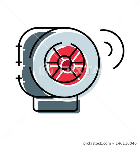 Fire alarm bell ringing for emergency alert system Fire alarm bell ringing for emergency alert system 140116046