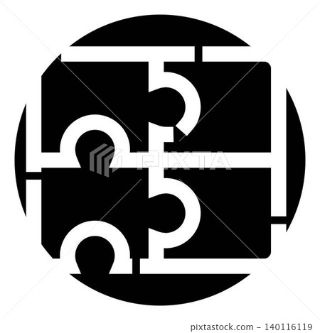 Connected jigsaw puzzle pieces forming a solution concept Connected jigsaw puzzle pieces forming a solution concept 140116119