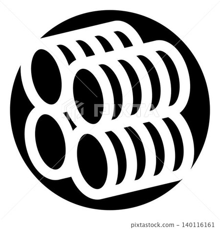 Industrial plumbing pipes infrastructure construction material icon Industrial plumbing pipes infrastructure construction material icon 140116161