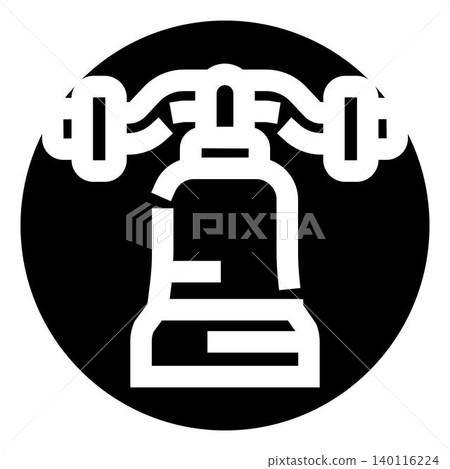 Liberty bell icon symbolizing freedom independence and history Liberty bell icon symbolizing freedom independence and history 140116224