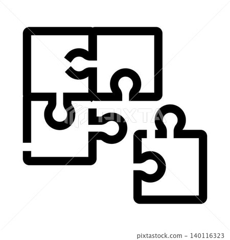 Jigsaw puzzle pieces connecting solving business problem concept Jigsaw puzzle pieces connecting solving business problem concept 140116323