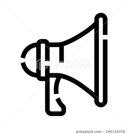 Megaphone icon for marketing communication and announcement Megaphone icon for marketing communication and announcement 140116358
