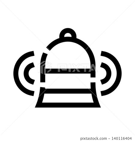 Ringing bell icon signifying notification and alert Ringing bell icon signifying notification and alert 140116404