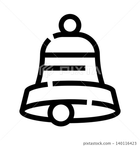 Bell icon symbolizing notification alert and signal sound Bell icon symbolizing notification alert and signal sound 140116423