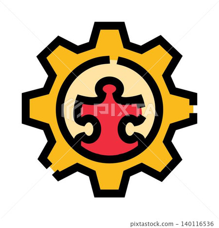Problem solving strategy developing process icon concept Problem solving strategy developing process icon concept 140116536
