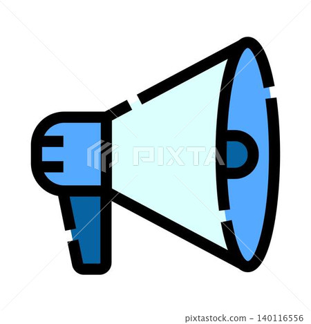 Megaphone amplifying communication and making announcements Megaphone amplifying communication and making announcements 140116556