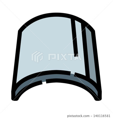 Roofing tile icon illustrating home construction protection 140116581