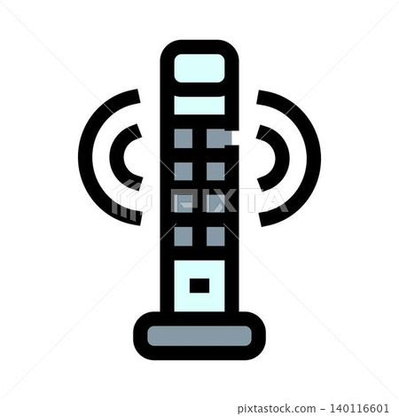 Wireless communication signal broadcasting from a tower antenna Wireless communication signal broadcasting from a tower antenna 140116601