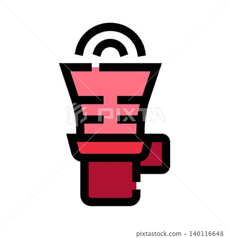 Broadcasting important news using a modern megaphone icon Broadcasting important news using a modern megaphone icon 140116648