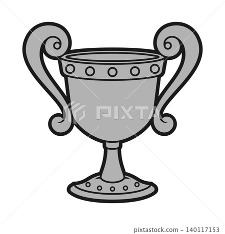 Gray Trophy with Thick Outline Gray Trophy with Thick Outline 140117153