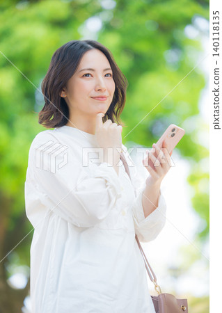 Woman with smartphone Woman with smartphone 140118135