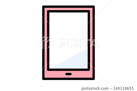 Tablet icon illustration, smartphone, LCD screen, portrait mode Tablet icon illustration, smartphone, LCD screen, portrait mode 140118655
