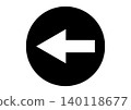 左轉箭頭，左轉標誌，左轉箭頭圖標，向量圖 140118677