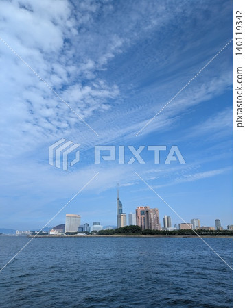 Beautiful sea, sky, scenery 140119342