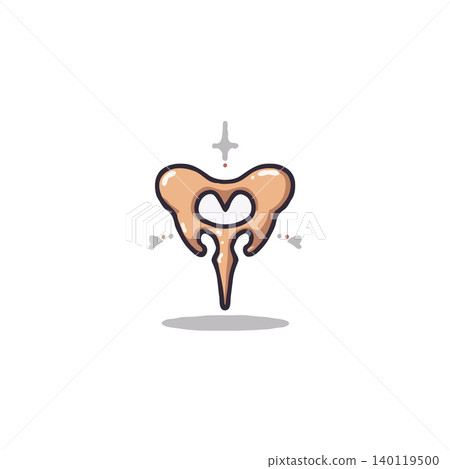 This stylized illustration showcases the pelvic structure with an emphasis on anatomical accuracy and appealing visual clarity, perfect for educational materials or medical graphics that want to This stylized illustration showcases the pelvic structure with an emphasis on anatomical accuracy and appealing visual clarity, perfect for educational materials or medical graphics that want to 140119500