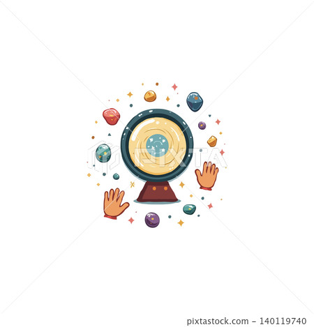 An enchanting illustration features a glowing mystical orb, surrounded by floating gemstones. Beckoning hands extend an invitation to step into realms of wonder and explore unknown possibilities. An enchanting illustration features a glowing mystical orb, surrounded by floating gemstones. Beckoning hands extend an invitation to step into realms of wonder and explore unknown possibilities. 140119740