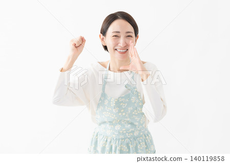 Woman wearing an apron Lifestyle image 140119858
