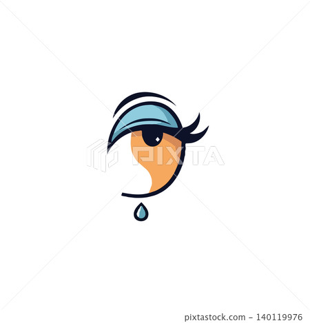 A stylized eye logo with a teardrop symbolizes vision and emotion. The abstract design features clean lines and a blend of cool and warm colors, conveying a modern yet compassionate brand identity A stylized eye logo with a teardrop symbolizes vision and emotion. The abstract design features clean lines and a blend of cool and warm colors, conveying a modern yet compassionate brand identity 140119976