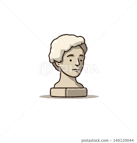 A stylized illustration presents a bust with a minimalist aesthetic, clean lines and muted color palette. The neutral background emphasizes the form and gentle shading of the sculpture, highlighting A stylized illustration presents a bust with a minimalist aesthetic, clean lines and muted color palette. The neutral background emphasizes the form and gentle shading of the sculpture, highlighting 140120044