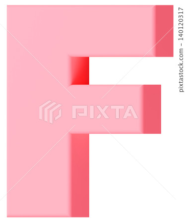 3D材質_字母_F_粉紅色 3D材質_字母_F_粉紅色 140120317