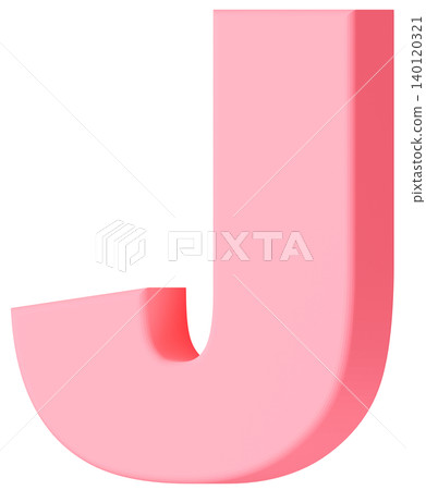 3D Material_Alphabet_J_Pink 3D Material_Alphabet_J_Pink 140120321
