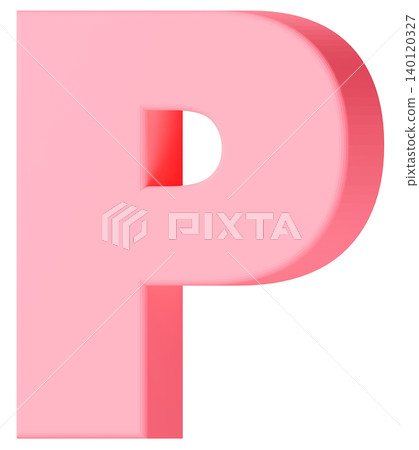 3D材質_字母_P_粉紅色 3D材質_字母_P_粉紅色 140120327