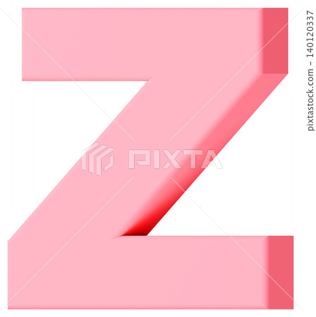 3D材質_字母_Z_粉紅色 3D材質_字母_Z_粉紅色 140120337