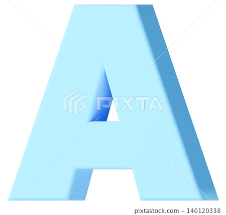 3D材質_字母A_淺藍色 3D材質_字母A_淺藍色 140120338