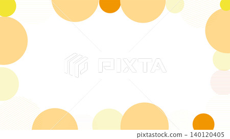 Background illustration with circular objects arranged in an orange color scheme. Background illustration with circular objects arranged in an orange color scheme. 140120405