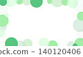 Background illustration with circular objects arranged in a green color scheme. 140120406