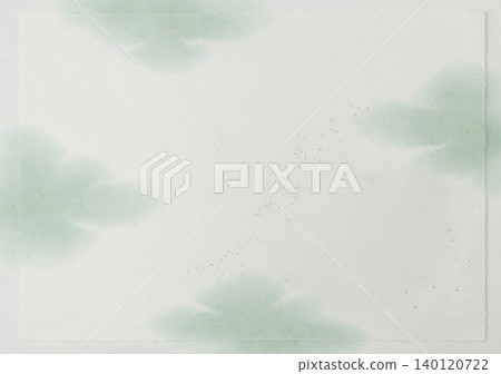 日式背景素材,以青瓷綠和白綠色水彩為特色,點綴著細小的金箔和朦朧的圖案。 日式背景素材,以青瓷綠和白綠色水彩為特色,點綴著細小的金箔和朦朧的圖案。 140120722