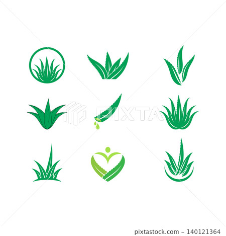 Aloe vera logo icon Aloe vera logo icon 140121364