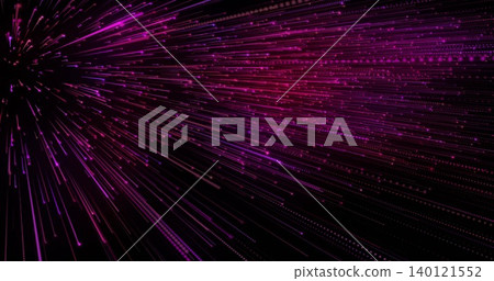Streaming magenta and purple light streaks flowing through virtual void, showing upper-left origin Streaming magenta and purple light streaks flowing through virtual void, showing upper-left origin 140121552