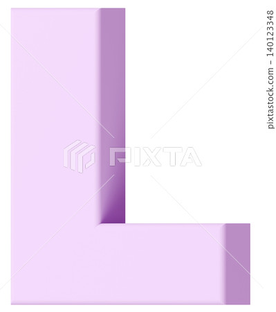 3D材質_字母_L_紫色 140123348
