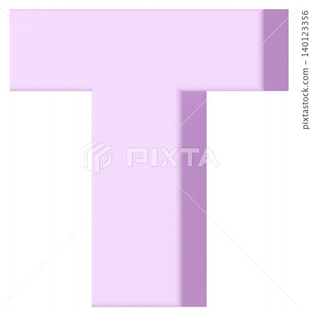 3D材質_字母_T_紫色 140123356