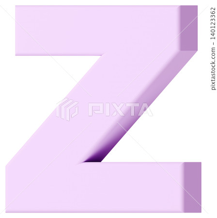 3D材質_字母_Z_紫色 140123362