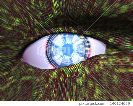 The eyes of a robot with analytical capabilities The eyes of a robot with analytical capabilities 140124639