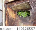 A landscape with a rusty door 140126557